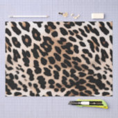 Crème Zwart Leopard Tissuepapier (Craft)