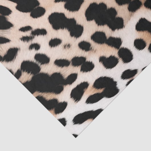 Crème Zwart Leopard Tissuepapier (Detail)