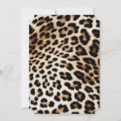 Crème Zwarte Luipaardprint Kaart (Achterkant)
