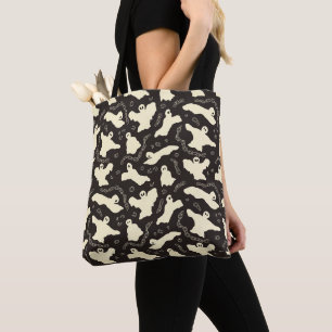 Crèmeachtige geesten - Halloween-patroon. Tote Bag