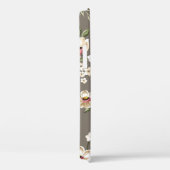 crèmebloemen met groen bladeren op br Case-Mate iPhone case (Achterkant / Rechts)