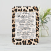 Crèmebruine zwarte luipaard   kaart (Staand voorkant)