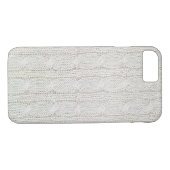 crèmekleurig kabelbreipatroon Case-Mate iPhone case (Achterkant (Horizontaal))