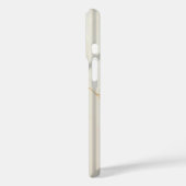 Crèmekleurige marmeren monogram Barely There iPhon Case-Mate iPhone Case (Achterkant / Links)