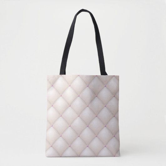 Crèmeleer, bekledingstextuur. tote bag (Voorkant)
