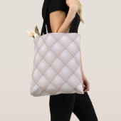 Crèmeleer, bekledingstextuur. tote bag (Dichtbij)