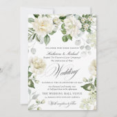Cremige Bloemige Eucalyptus Script Calligrafie Bru Kaart (Voorkant)