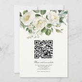 CremigeFlorale Eucalyptus Script Calligrafie Bruil Kaart (Achterkant)