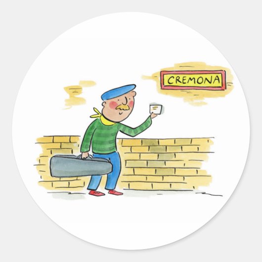 Cremona Ronde Sticker (Voorkant)