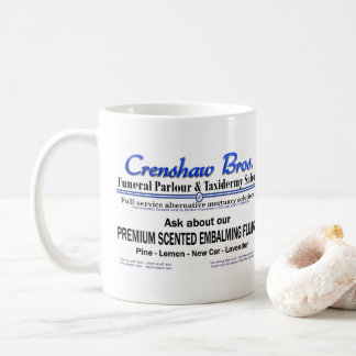 Crenshaw Bros Geparfumeerde Embalming Fluid Promo Koffiemok