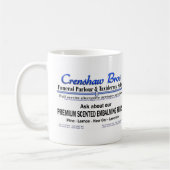 Crenshaw Bros Geparfumeerde Embalming Fluid Promo Koffiemok (Links)