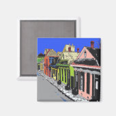 Creol Cottage New Orleans Franse wijk Magneet (Voorkant / Achterkant)