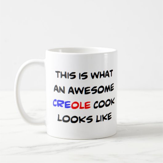 creole cook, geweldige koffiemok (Links)