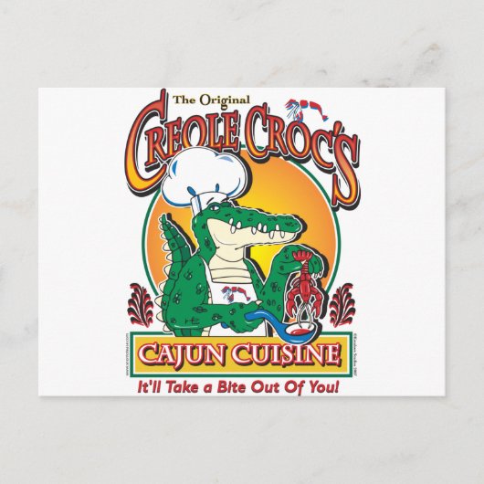 CREOLE-CROC BRIEFKAART (Voorkant)