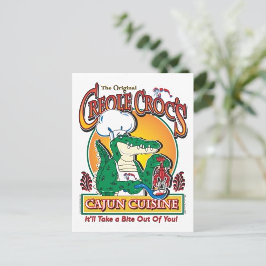 CREOLE-CROC BRIEFKAART (Staand voorkant)