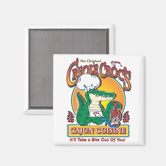 CREOLE-CROC MAGNEET (Voorkant / Achterkant)