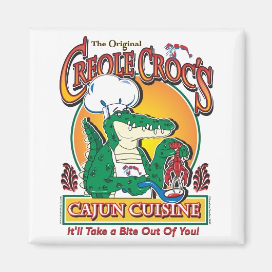 CREOLE-CROC MAGNEET (Voorkant)