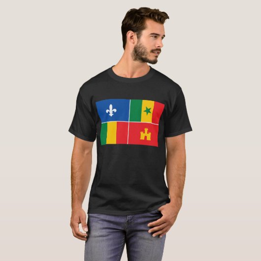 Creole Flag T-shirt (Voorkant volledig)