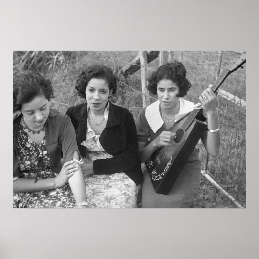 Creole Girls in Louisiana, jaren dertig Poster (Voorkant)