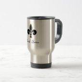 Creole Queen Fleur De Lis Travel Mug Reisbeker (Voorkant rechts)