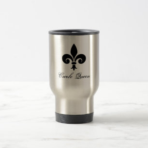 Creole Queen Fleur De Lis Travel Mug Reisbeker