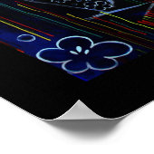 Creole Rain - drapeau tricolore Poster (Hoek)