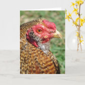 Creole Rooster alle keren Kaart (Gele Bloem)