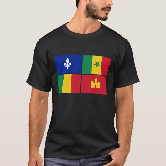 Creoolse vlag t-shirt (Voorkant)