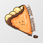 Crêpe Happens Pun Raamsticker (Vel)