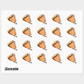 Crêpe Happens Pun Vierkante Sticker (Vel)