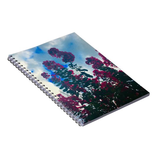 crepe myrtle on a cloudy day notitieboek (Rechterzijde)