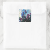 crepe myrtle on a cloudy day vierkante sticker (Tas)