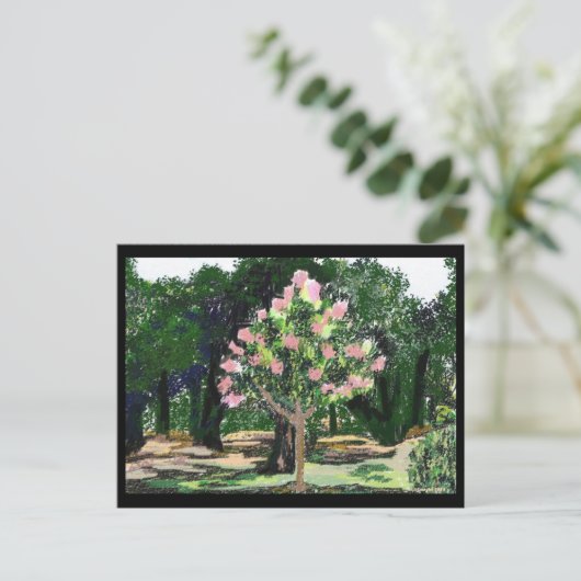 Crepe Myrtle Tree Briefkaart (Staand voorkant)