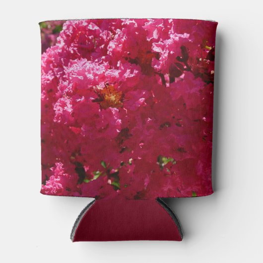 Crepe Myrtle Tree Magenta Floral Blikjeskoeler (Voorkant)