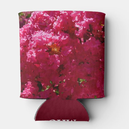 Crepe Myrtle Tree Magenta Floral Blikjeskoeler (Achterkant)