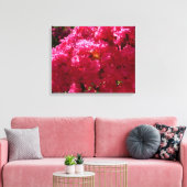 Crepe Myrtle Tree Magenta Floral Canvas Afdruk (Insitu (Woonkamer))