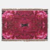 Crepe Myrtle Tree Magenta Floral Deken (Voorkant)