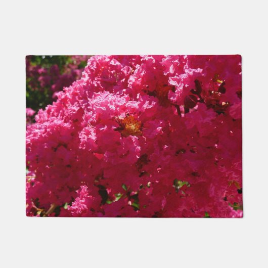 Crepe Myrtle Tree Magenta Floral Deurmat (Voorkant)