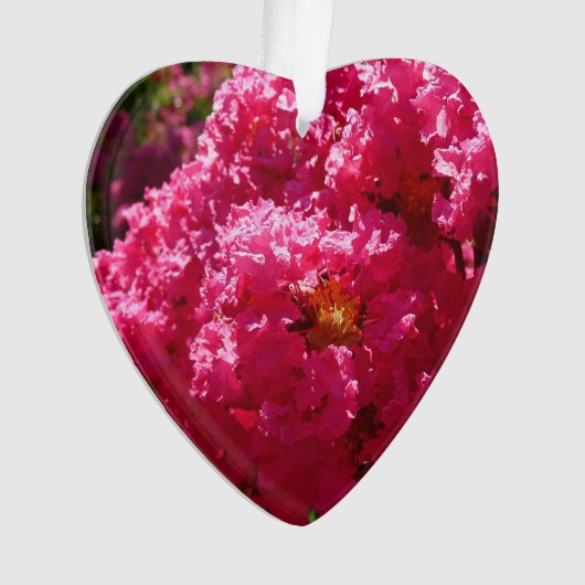 Crepe Myrtle Tree Magenta Floral Ornament (voorkant)