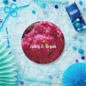 Crepe Myrtle Tree Magenta Floral Papieren Bordje (Feest)