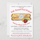 Crêpe Pancake Frankrijk Festival Crepes Kaart (Voorkant)