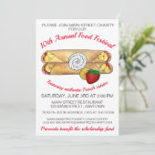 Crêpe Pancake Frankrijk Festival Crepes Kaart (Staand voorkant)