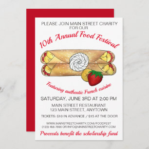 Crêpe Pancake Frankrijk Festival Crepes Kaart