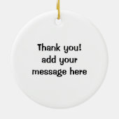 Crepe pasty Strawberry dessert chocolade Franse Keramisch Ornament (Achterkant)