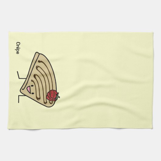 Crepe pasty Strawberry dessert chocolade Franse Theedoek (Horizontaal)