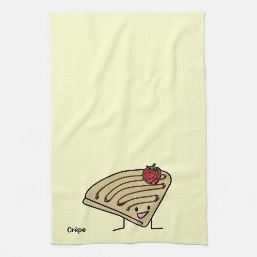Crepe pasty Strawberry dessert chocolade Franse Theedoek (Verticaal)