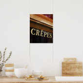 Crepes sign, Paris Poster (Keuken)
