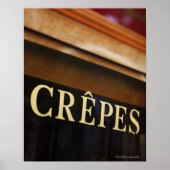 Crepes sign, Paris Poster (Voorkant)