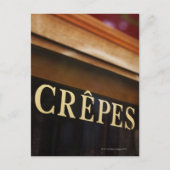 Crepes-teken, Parijs Briefkaart (Voorkant)