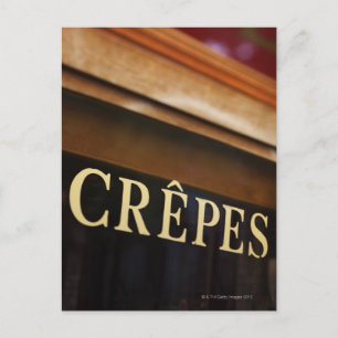 Crepes-teken, Parijs Briefkaart